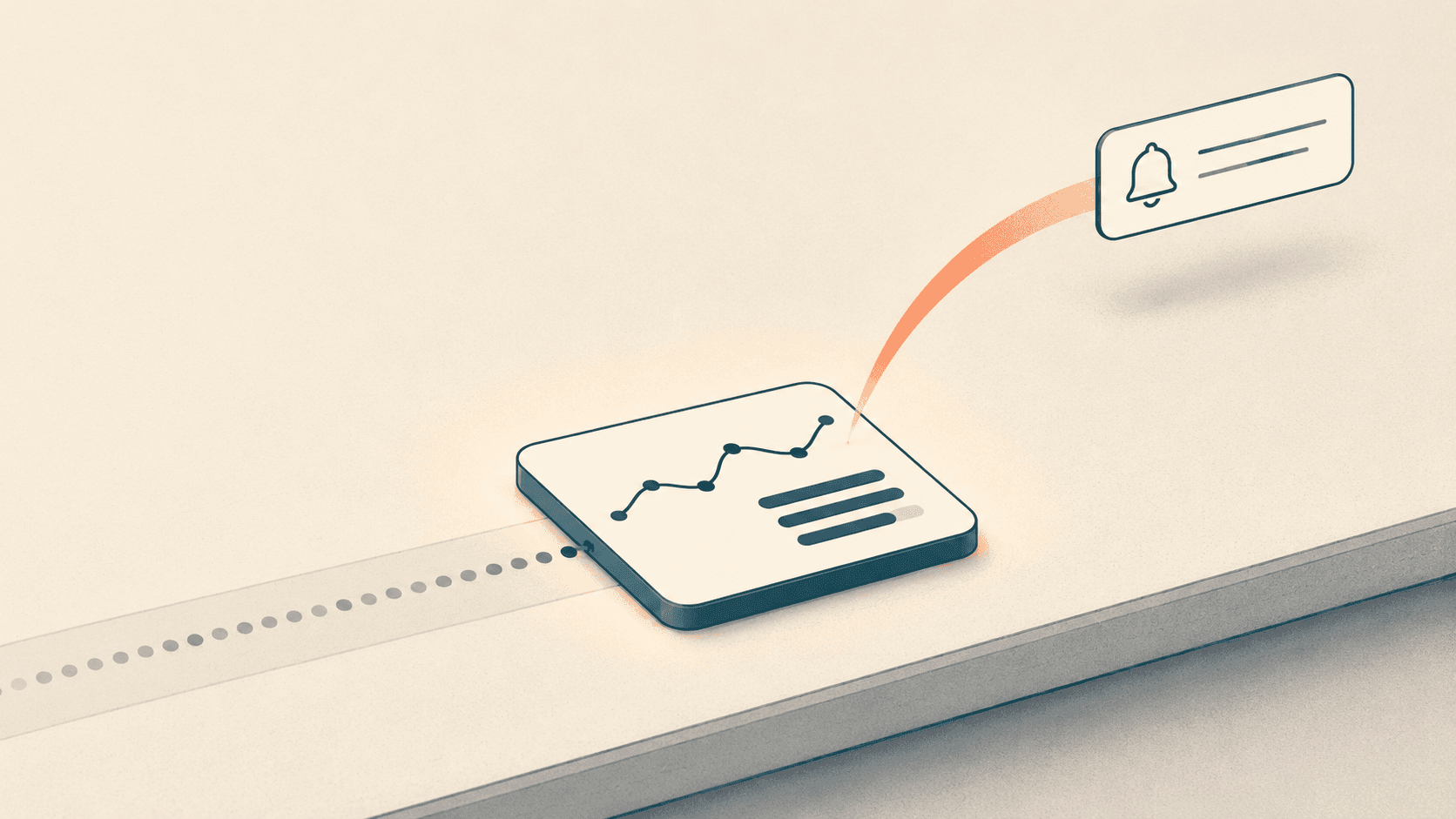 Push notification from a dashboard illustration